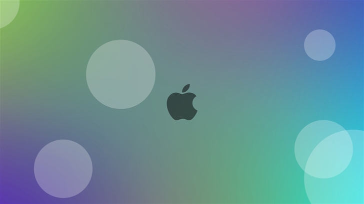 Apple Bubble Mac Wallpaper