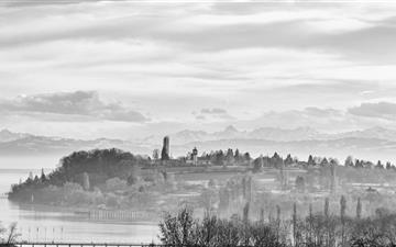 Lake Constance In Front Of The Alps All Mac wallpaper