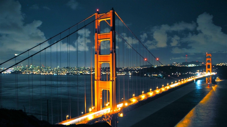 Night Golden Gate Bridge Mac Wallpaper