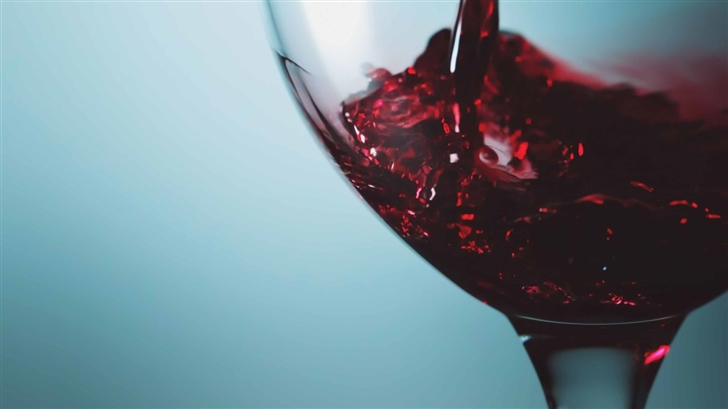 Red Wine Glass Mac Wallpaper