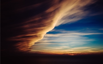 Sunset clouds MacBook Pro wallpaper