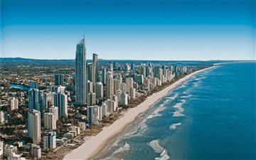 Gold Coast skyline iMac wallpaper