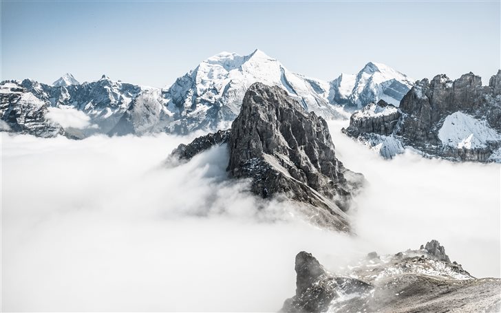 Mountain tops above cloud... Mac Wallpaper