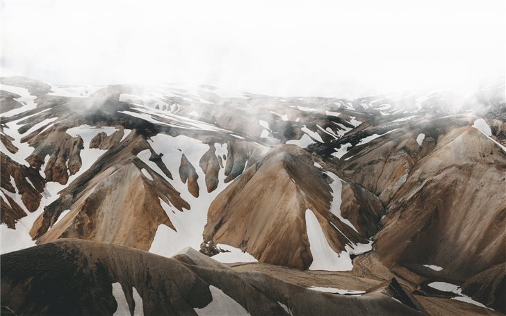 Mountain Under Mist Mac Wallpaper