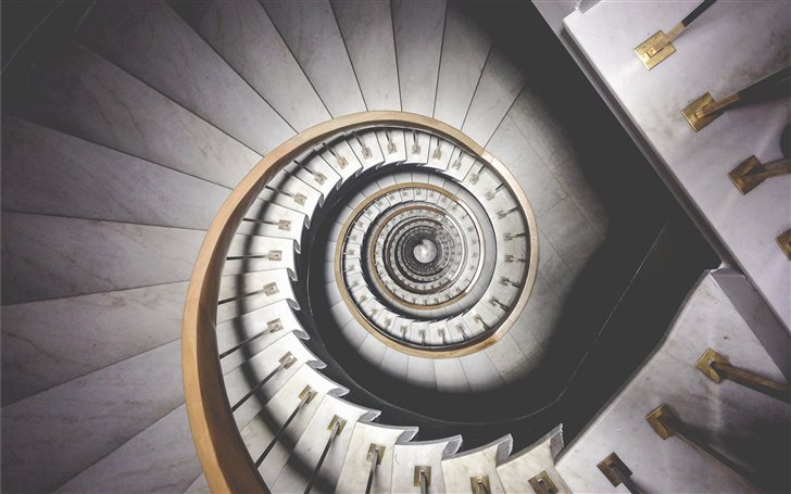 Infinite spiral stairs Mac Wallpaper