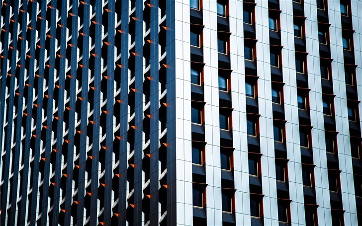 Skyscraper windows Mac Wallpaper