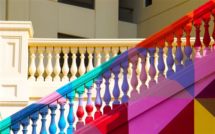 Rainbow Stairs Mac Wallpaper