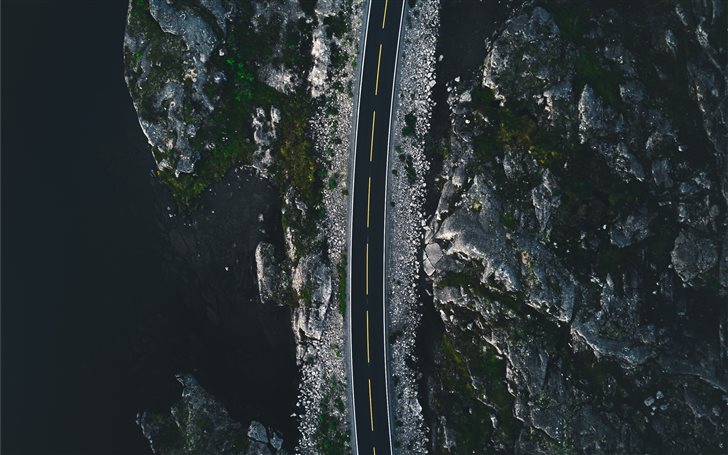A road in Norway Mac Wallpaper