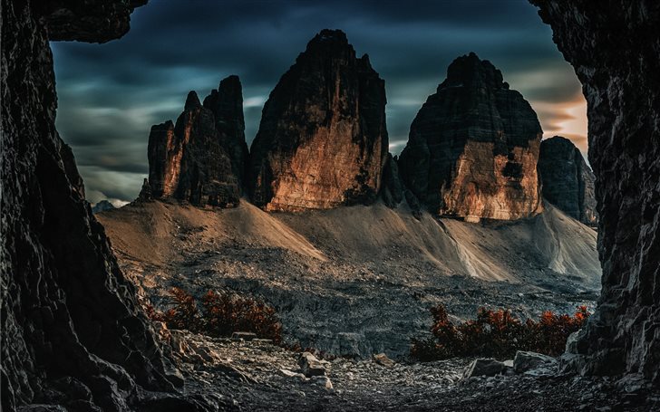 Three peaks of Lavaredo Mac Wallpaper
