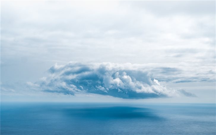 Lonely Cloud on the Sea Mac Wallpaper
