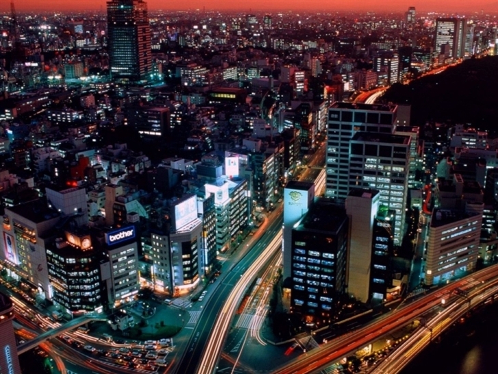Night View Tokyo Japan Mac Wallpaper