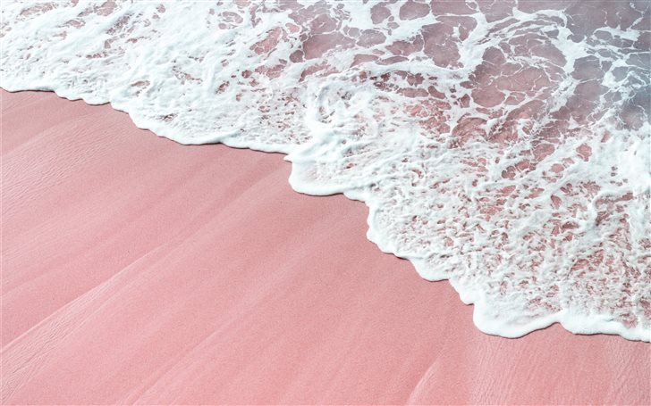 pink wawes Mac Wallpaper