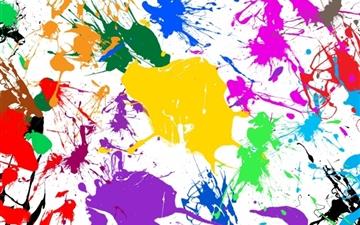 Paint Splatter Colorful All Mac wallpaper