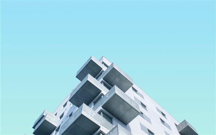 Cubes & Sky Mac Wallpaper