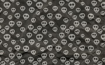 Cute Skulls Wrapping Paper All Mac wallpaper
