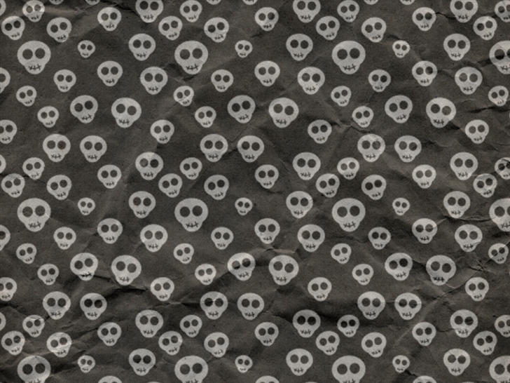 Cute Skulls Wrapping Paper Mac Wallpaper