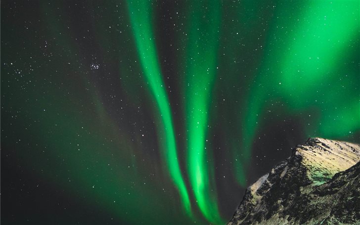 Northern lights in Norway Mac Wallpaper