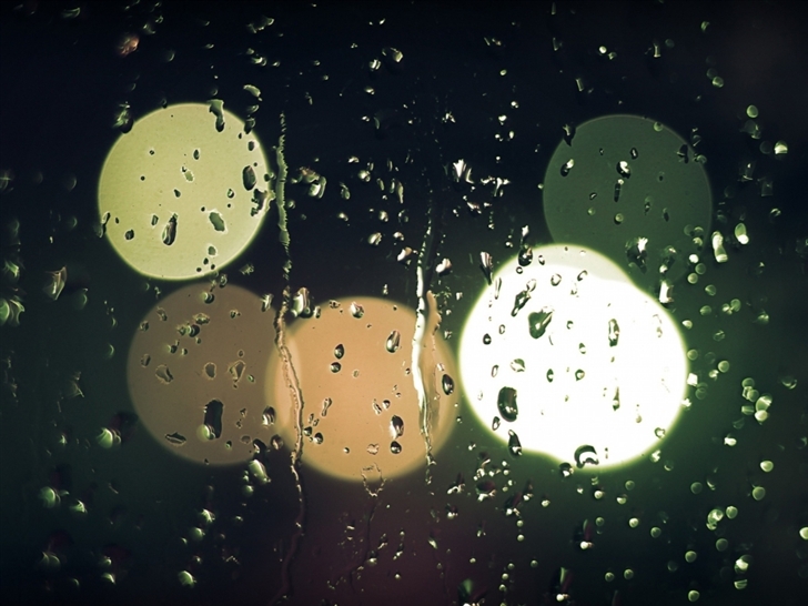 Raindrops On Glass Mac Wallpaper