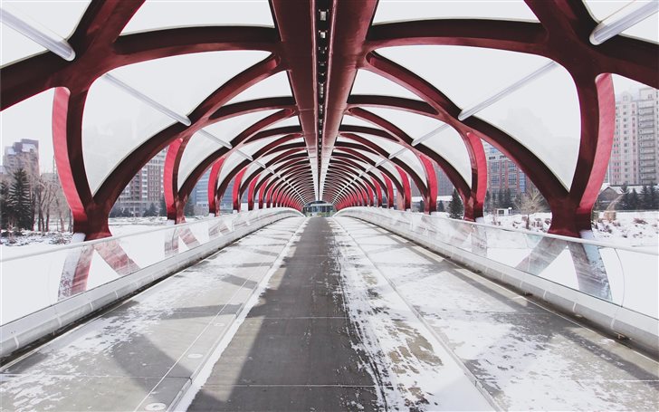 Peace Bridge, Calgary, Ca... Mac Wallpaper