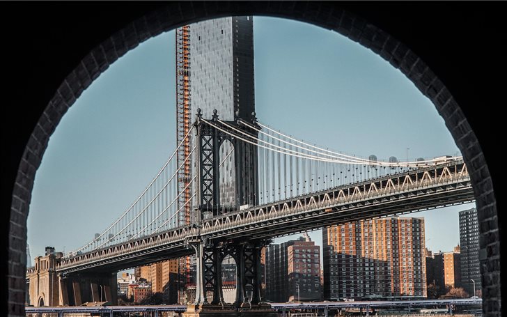 Manhattan Bridge, New Yor... Mac Wallpaper