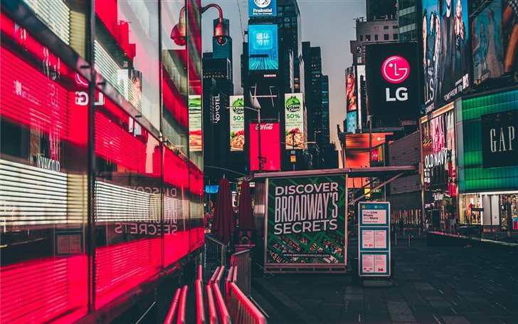 Times Square, New York, U... Mac Wallpaper