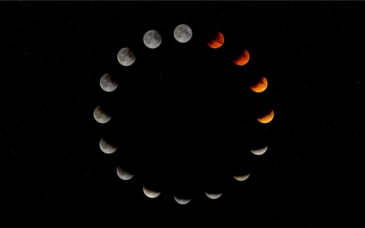 Lunar Eclipse, Folkestone... Mac Wallpaper