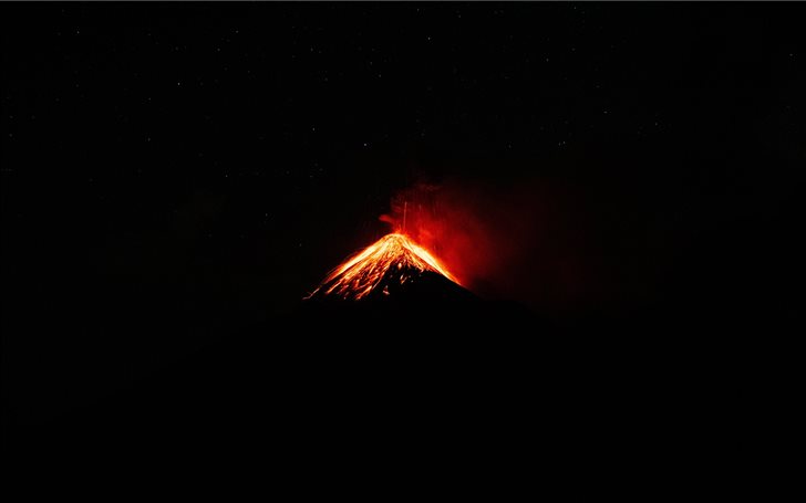 Volcan Fuego, Antigua, Gu... Mac Wallpaper