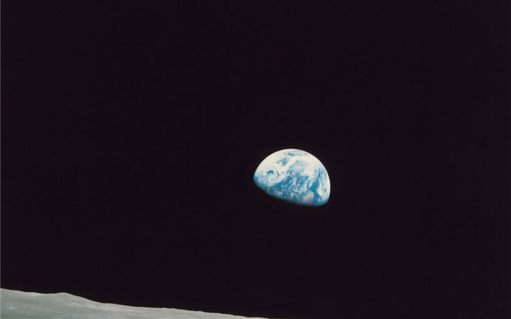 First Earth Rise, Apollo ... Mac Wallpaper