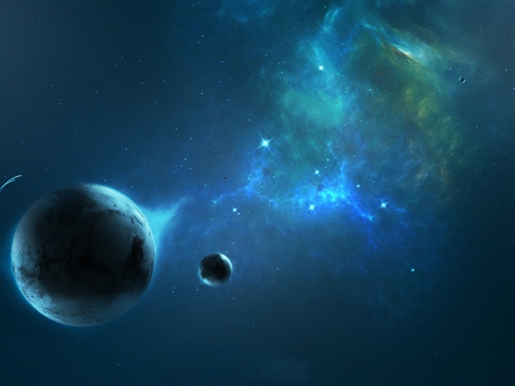 Out space planets Mac Wallpaper