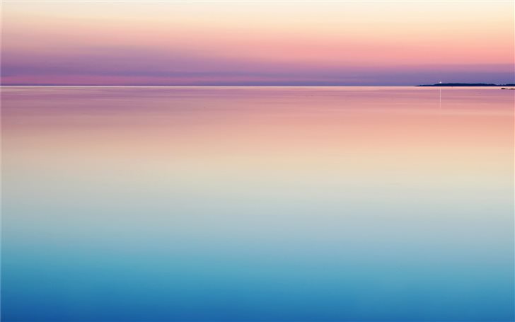photo of blue and pink sea Mac Wallpaper