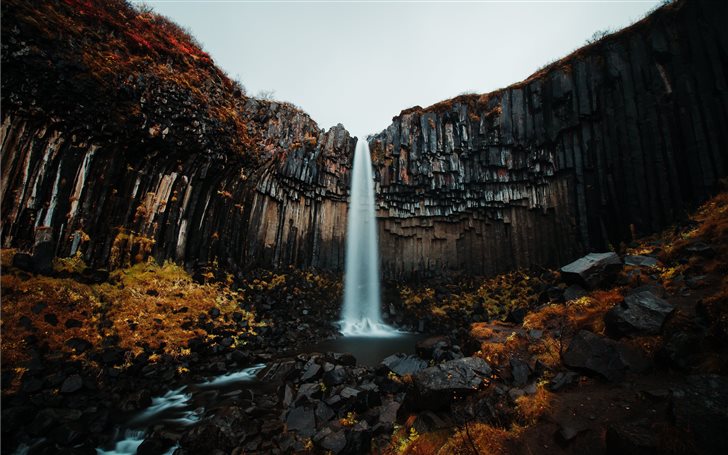 waterfalls during daytime Mac Wallpaper
