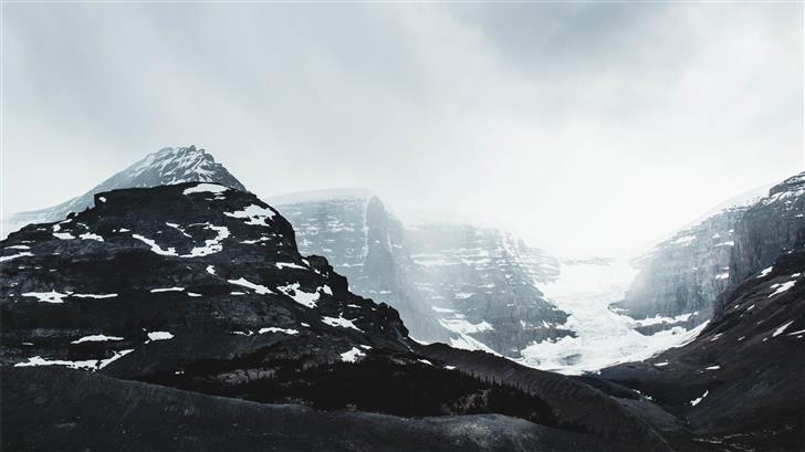 snow covered mountain Mac Wallpaper