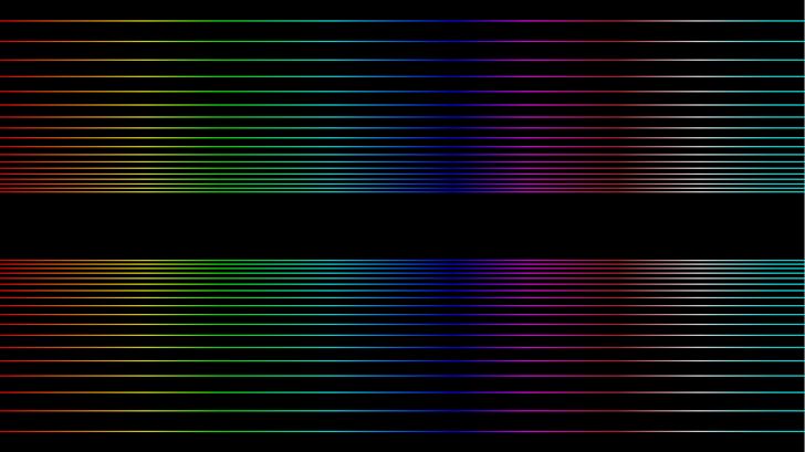 retro wave gradient lines 8k Mac Wallpaper