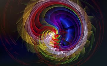 fractal apopysis swirl digital art 8k All Mac wallpaper