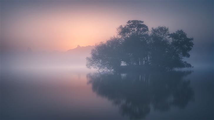 calm mist morning 8k Mac Wallpaper