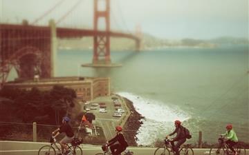 Biking In San Francisco All Mac wallpaper