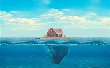 House on the ocean All Mac wallpaper