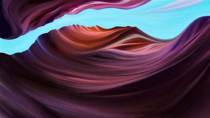 colorful canyon 5k Mac Wallpaper