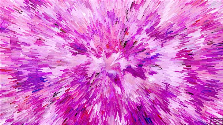 abstract pink 5k Mac Wallpaper