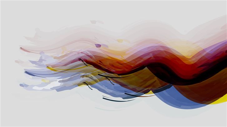 waves of color 5k Mac Wallpaper