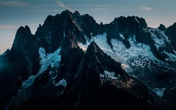snow covered mountains 5k All Mac wallpaper