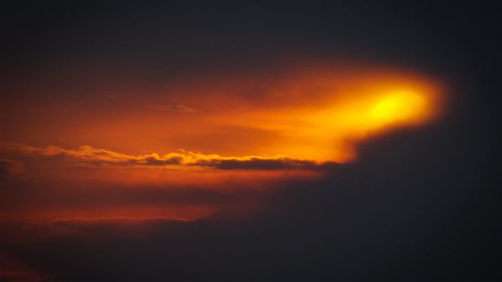 sky sunset smoke 5k Mac Wallpaper