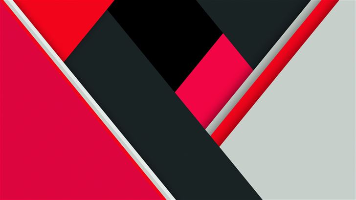 red black minimal abstract 8k Mac Wallpaper
