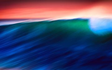waves abstract 5k iMac wallpaper