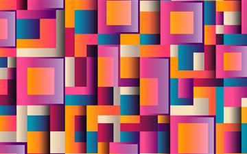 abstract shapes 5k iMac wallpaper