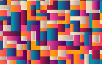 colorful shapes abstract MacBook Air wallpaper