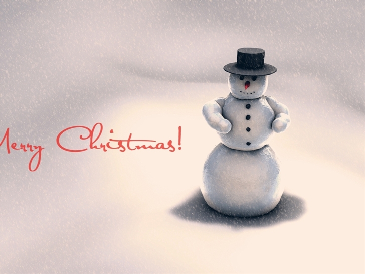 Christmas snowman Mac Wallpaper