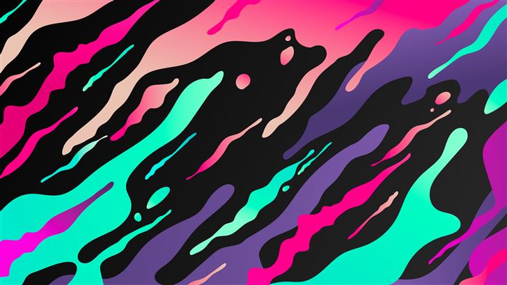 liquid flow abstract 8k Mac Wallpaper