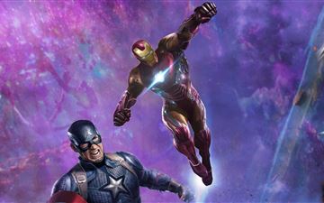 iron man and captain america in avengers end game All Mac wallpaper