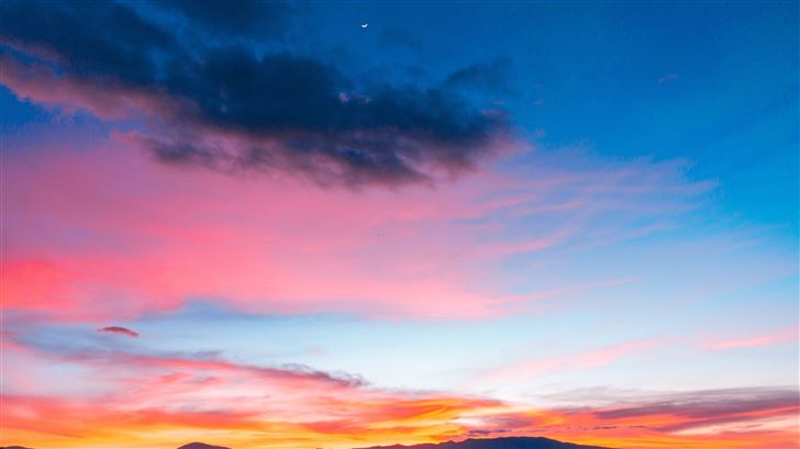 colorful sunset sky 5k Mac Wallpaper